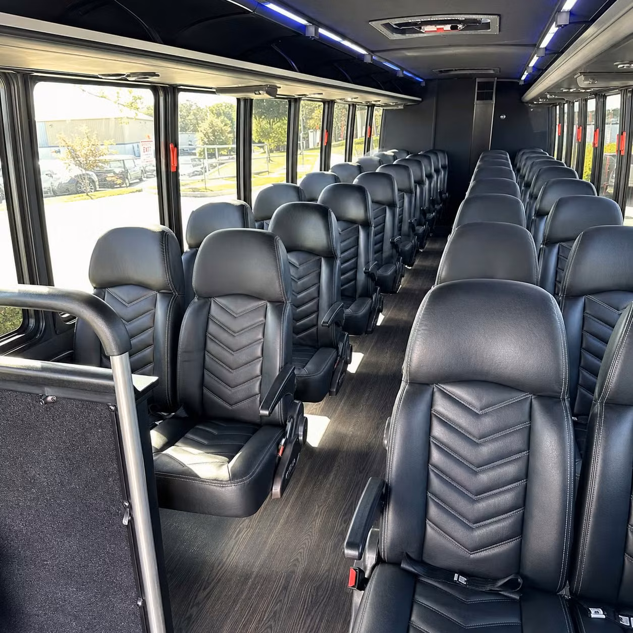 28 passenger minibus interior
