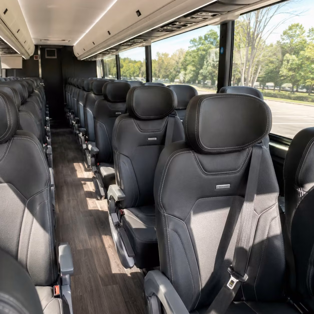 thornton charter bus interior